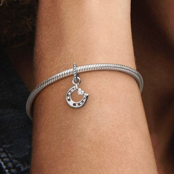 Pandora Good Luck Horseshoe Dangle Charm - Picture 5 of 6